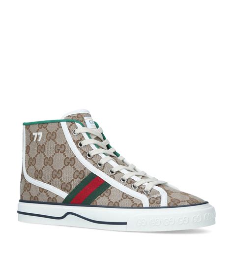 gucci hightop|gucci high top sneakers beige.